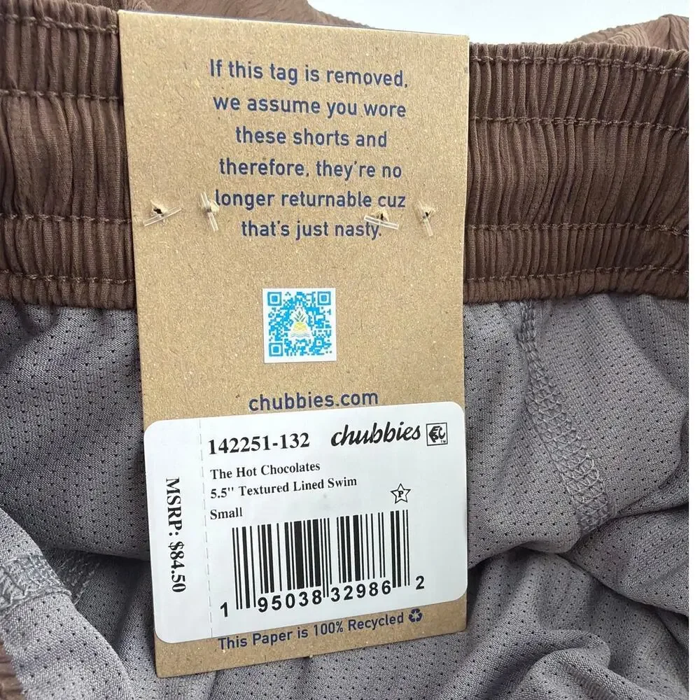 Chubbies Men's Brown The Hot Chocolates Classic 5.5